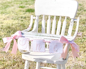 Heirloom Bows and Blooms High Chair Banner