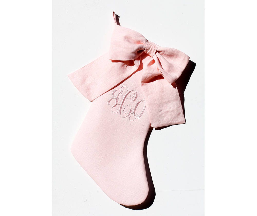 baby's first christmas stocking girl