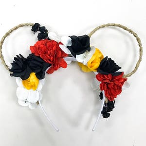 Floral Mickey Mouse Ears