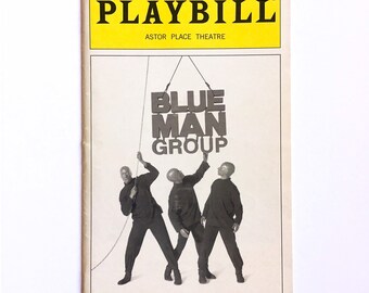 Blue Man Group Playbill