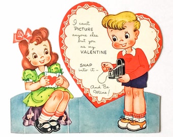 1960s Valentines Card