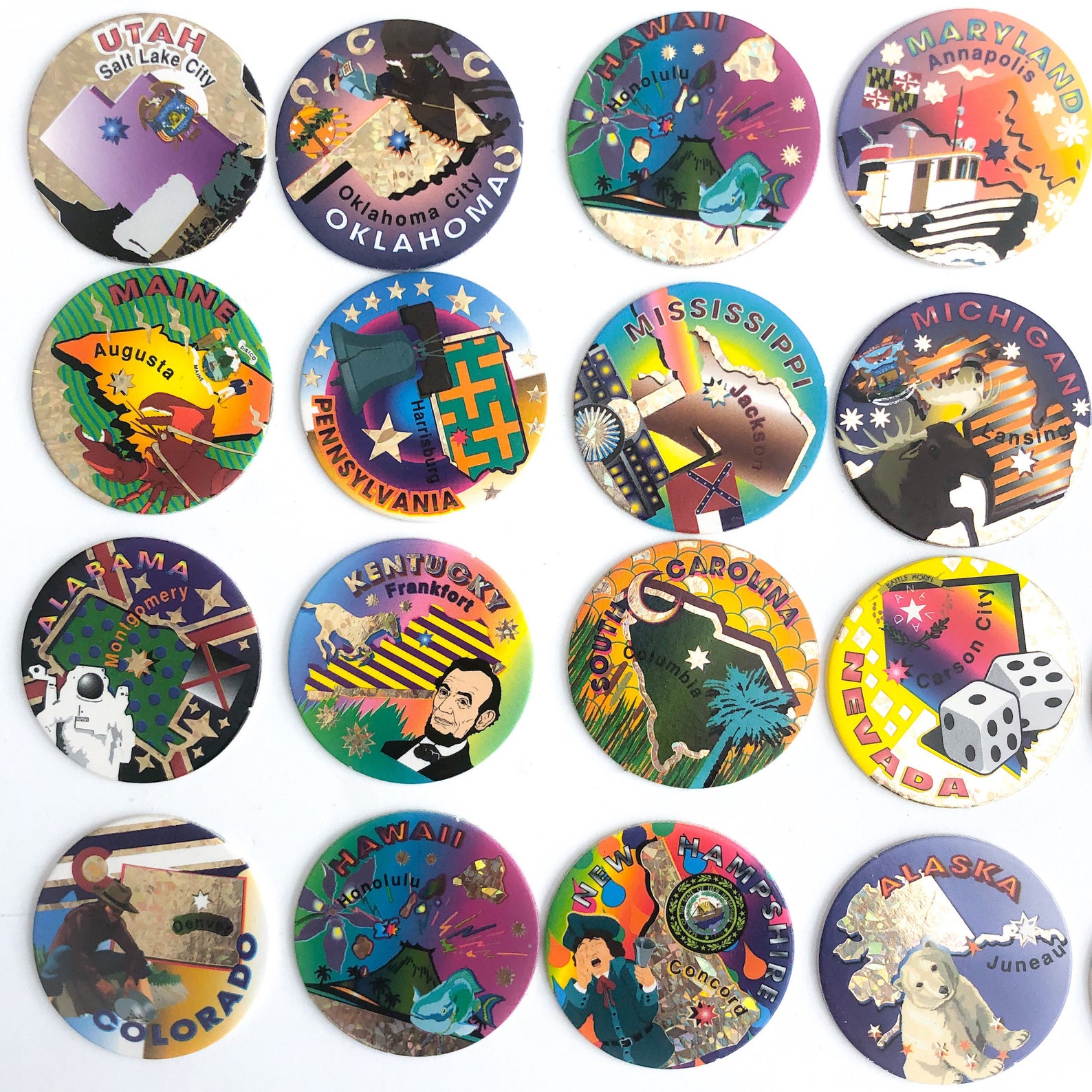 1990s United States Pog Set - Etsy