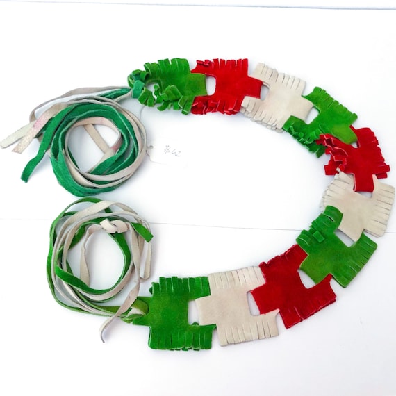 1960s Suede Festival Belt