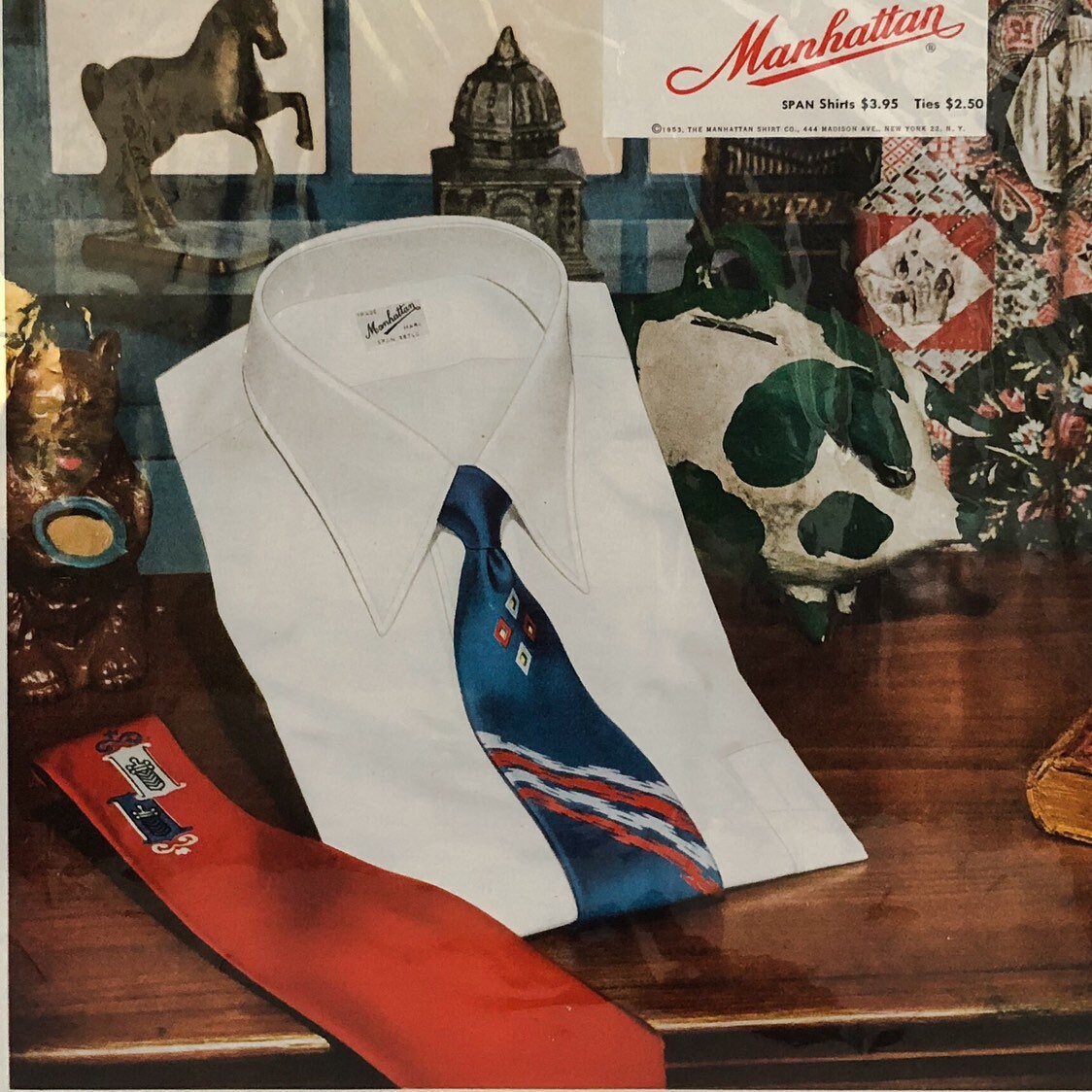 manhattan dress shirts 1950s Manhattan Dress Shirts Vintage Magazine Ad