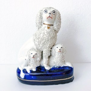 Staffordshire - Poodle with Pups - 1860s