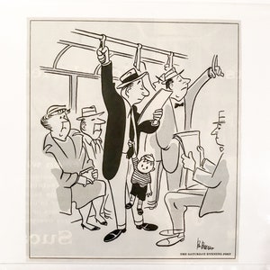 Vintage Saturday Evening Post Cartoon - circa 1960