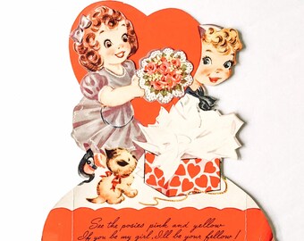 1960s Valentines Card