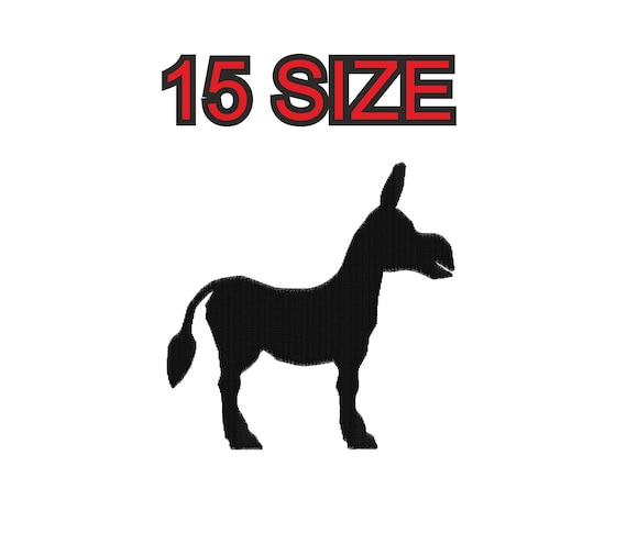 Multiple Size Embroidery Design Donkey Jackass Instant Download