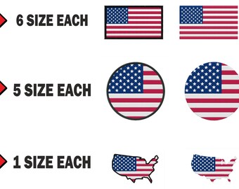 複数のサイズの刺繍機フラグ米国アメリカ米国アメリカ国デザイン