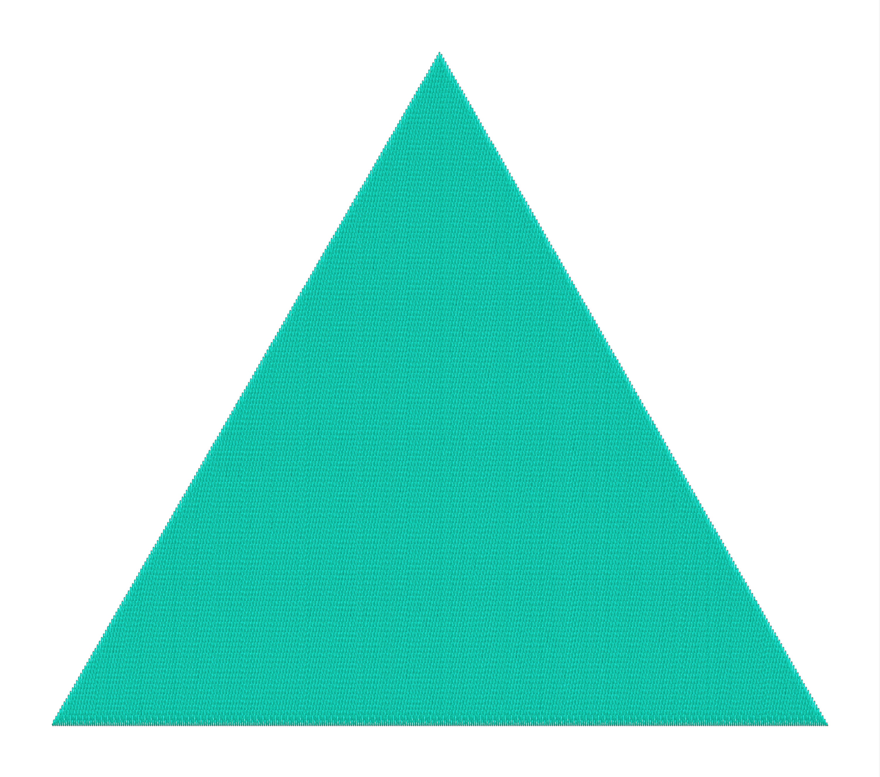 Embroidery Design Triangle Shape Multiple Size Embroidery Silhouette ...