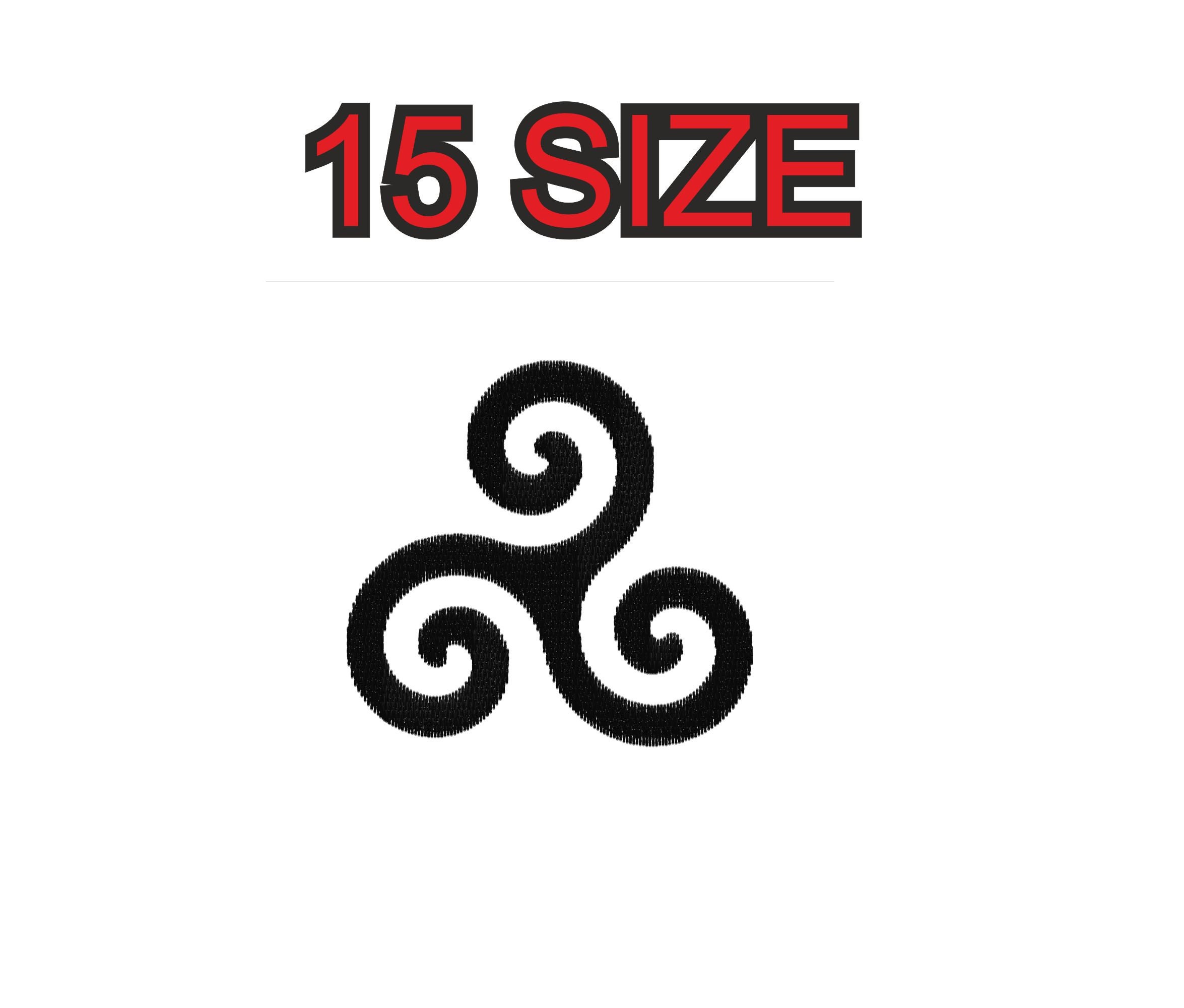 Patch Ricamata Celtica Termoadesiva 80x80 Mm – Simbolo Triquetra/Trieskel Per Zaino E Jeans