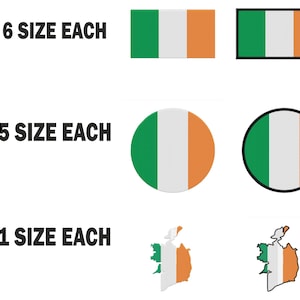Stickdatei Irlande Stickdatei Stickmuster Pes dst Landkarte