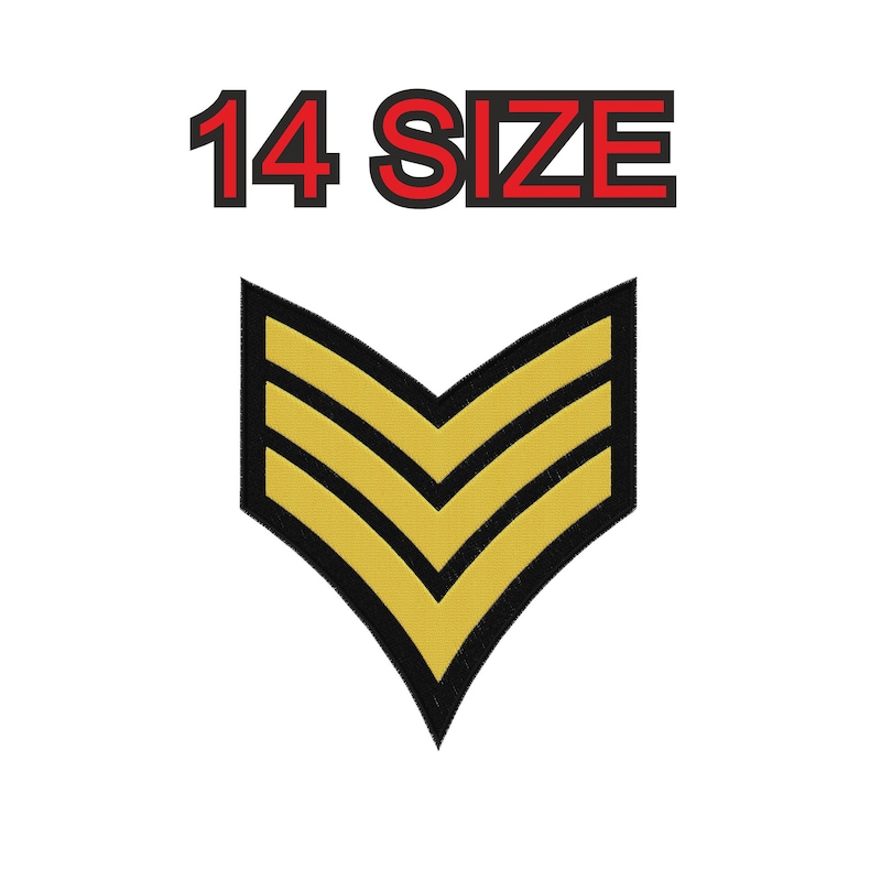 Sergeant Chevron Patch - Etsy