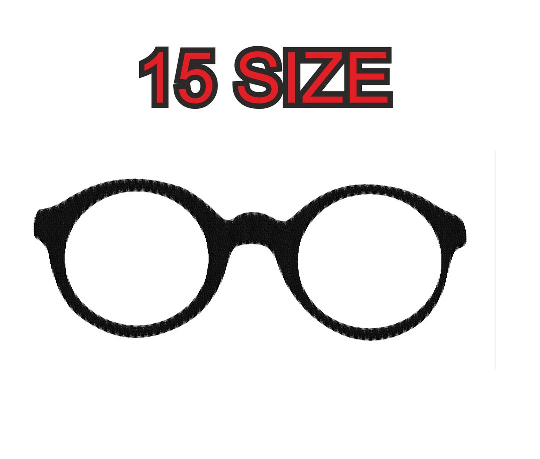 Embroidery Design Glasses Sunglasses Eyeglasses Multiple Size