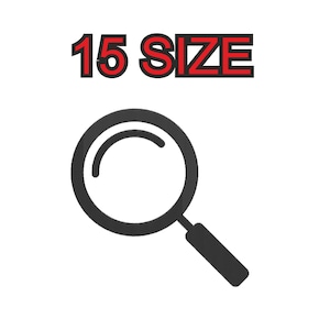 Embroidery design magnifying glass Multiple size silhouette patch instant download files patterns digital machine stitch little pes dst…