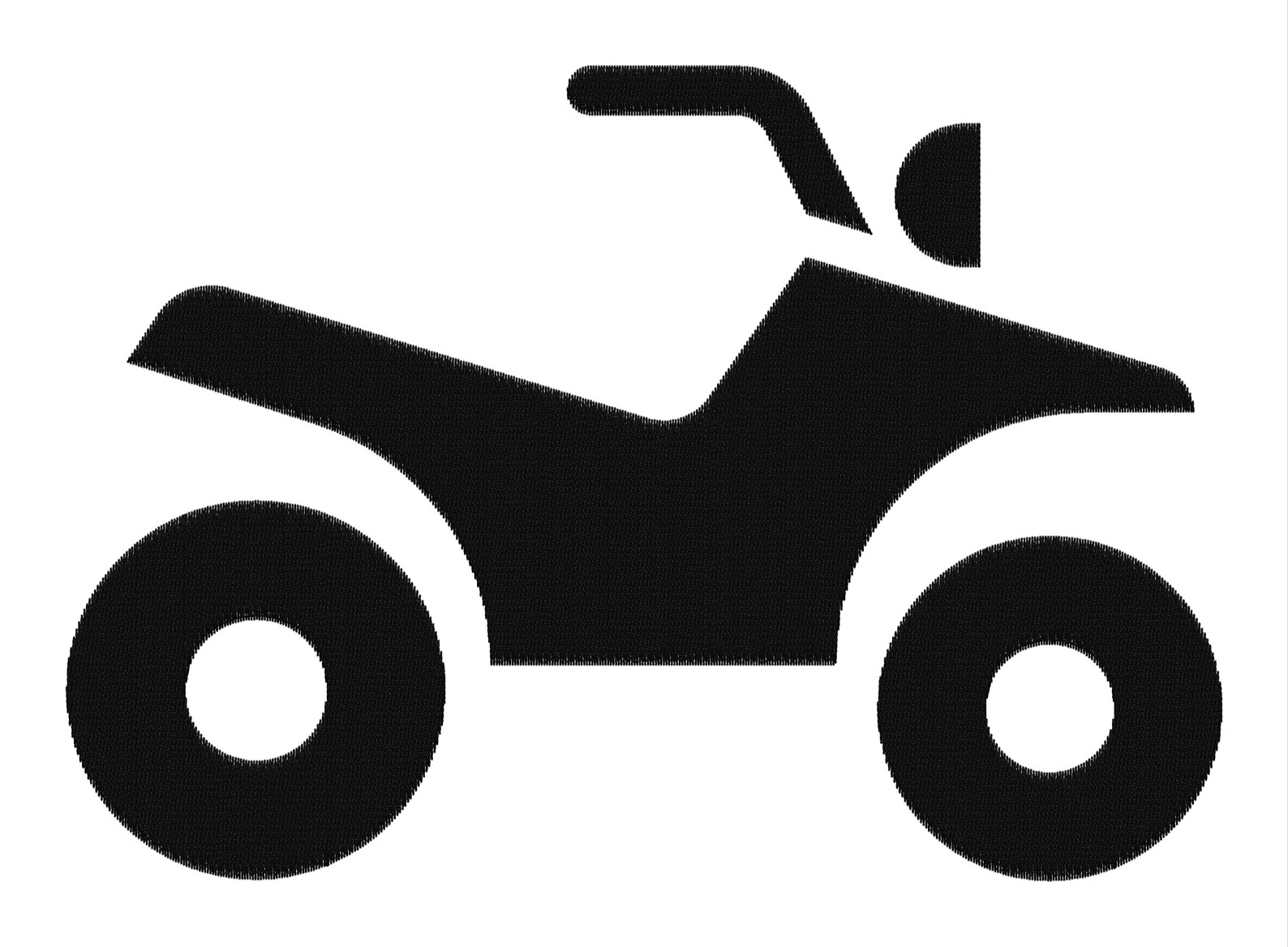 Embroidery Design Quad Atv Four Wheeler 4x4 Multiple Size Silhouette ...