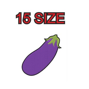 Peut inclure: Broderie d'aubergine violette avec une tige verte. Broderie de 15 tailles.