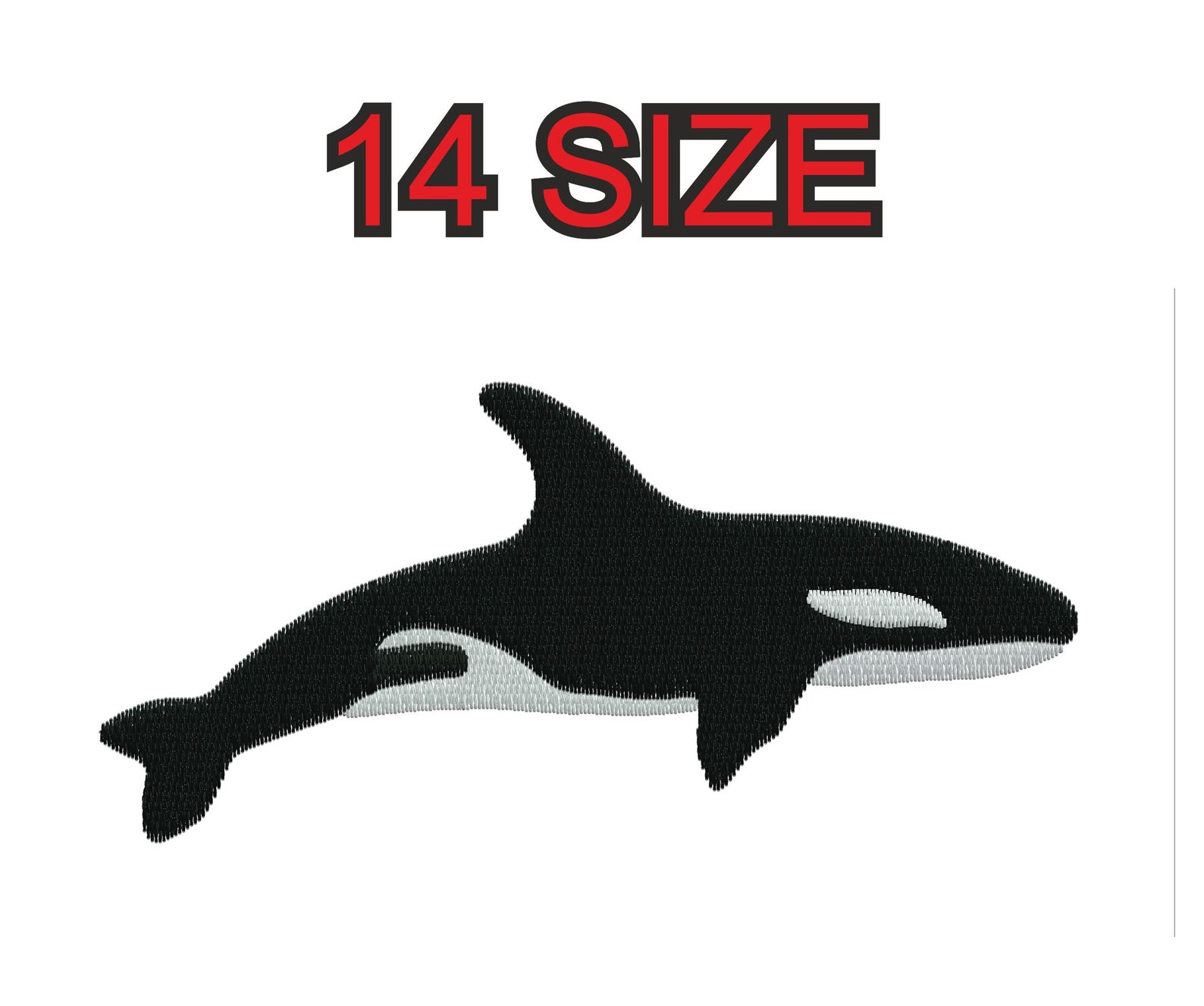 Multiple Size Embroidery Design Orca Killer Whale Instant Download ...
