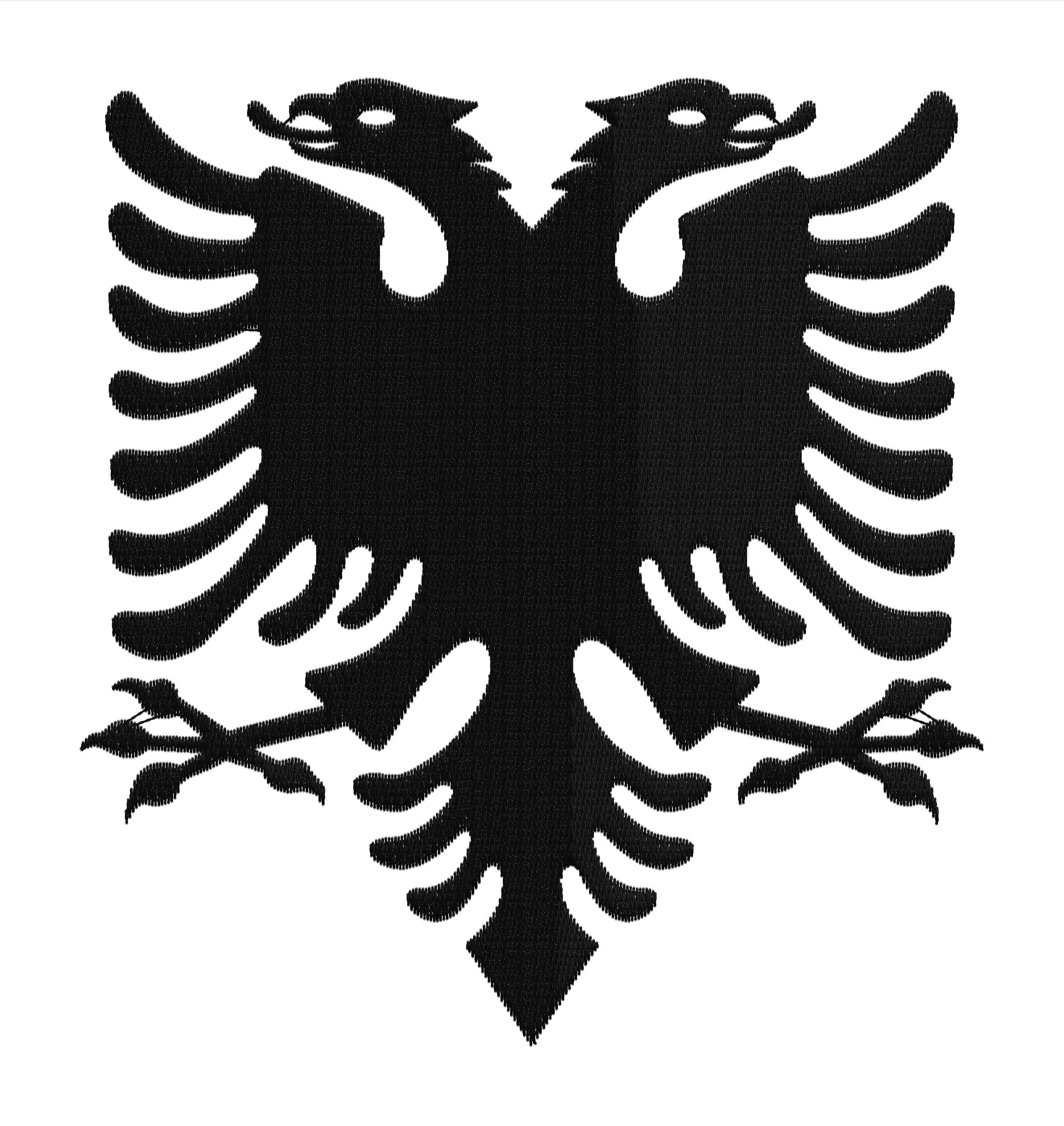 BIG EMBROIDERED EAGLE ALBANIAN FLAG ALBANIA 145 CM X 100 CM