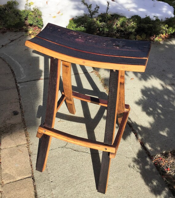 Old Wine Barrel Bar Stool Emperor Sho Or Ninja Style Image 0