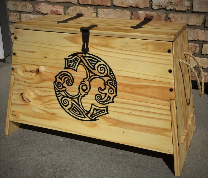 Viking Sea Chest Oseberg 178 with Huginn and Muninn Etsy
