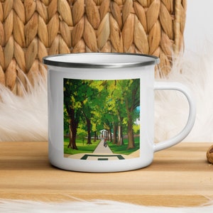 Fort Collins, Colorado Enamel Mug (Oval at Colorado State University)