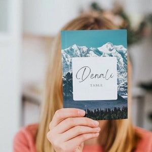 National Parks Wedding Table Numbers