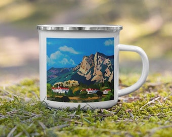 Estes Park Colorado Enamel Mug (Rocky Mountain National Park)