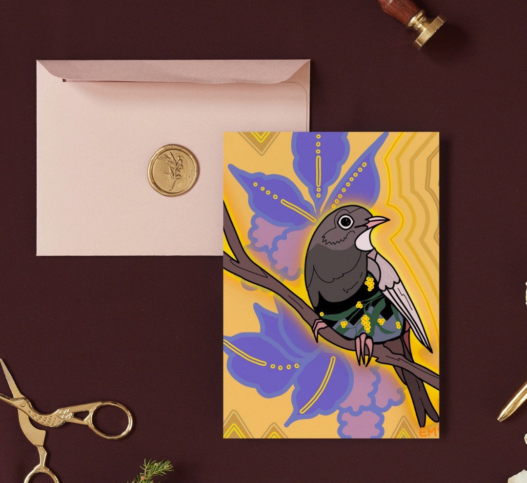 5 Abstract Bird Greeting Card Designs (instant Download) - Etsy