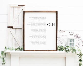 Song Lyric Signs Etsy
