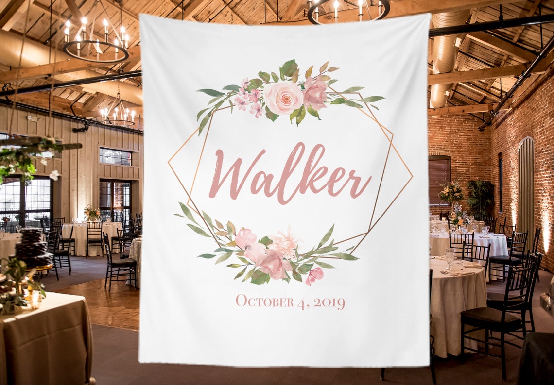 Blush & Greenery Wedding Backdrop Eucalyptus Dessert Table Etsy