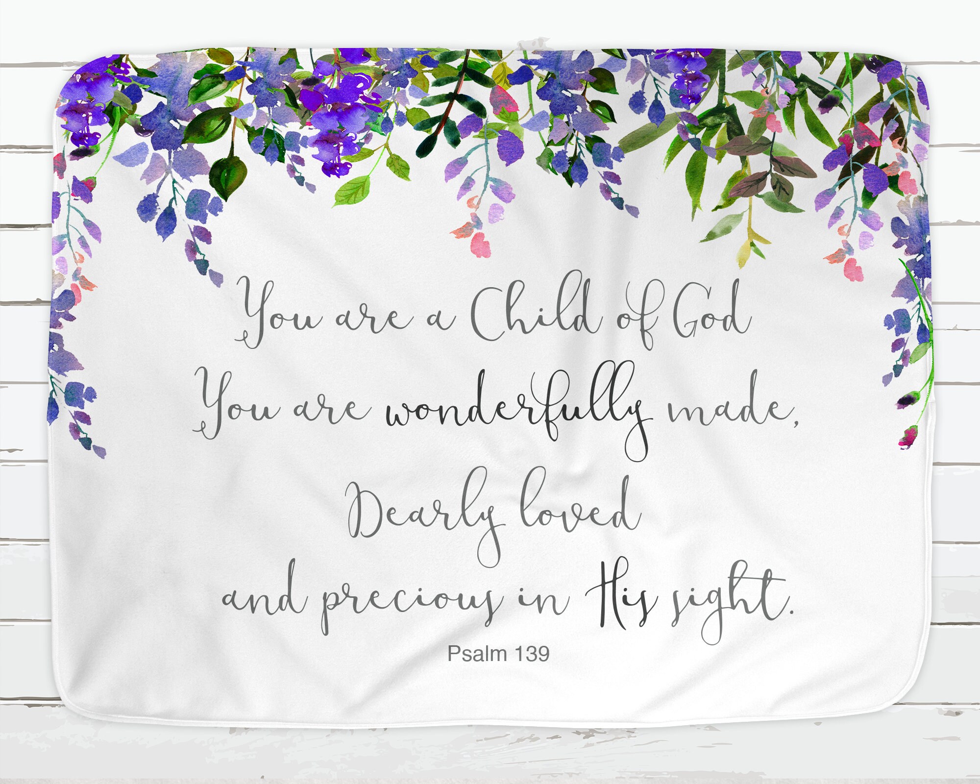 Spiritual Baby Blanket Scripture Blanket Bible Quotes Baby Etsy