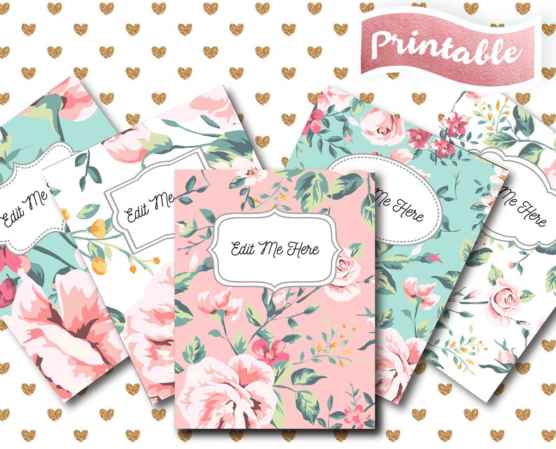 Free printable binder spine labels
