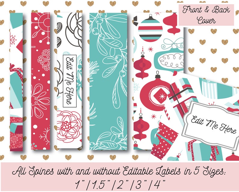 christmas-binder-cover-printable-5-unique-designs-spine-etsy