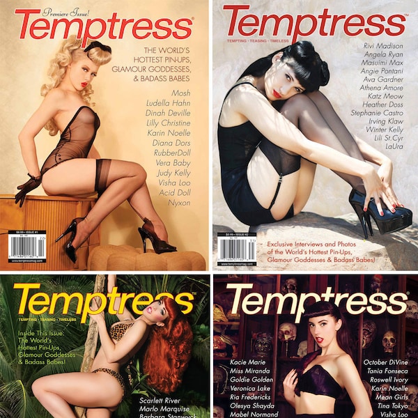 4 Issues of Temptress Magazine!