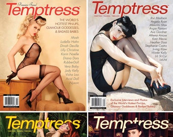 ¡4 números de la revista Temptress!