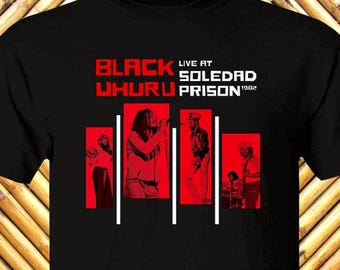 Camiseta negra Uhuru / Live at Soledad Prison 1982