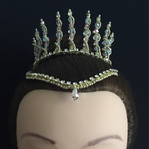 Gold and light rose ballet/contemporary headpiece.MADE TO ORDER