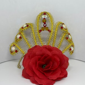 Ballet headpiece/peineta for Paquita,Don-Quixote,Spanish,Carmen,Flamenco,Laurencia.Gold and Silver made to order 3-5 days