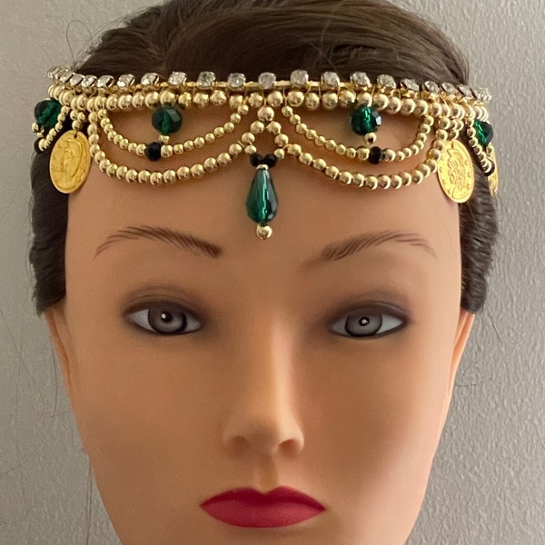 Headpiece for " La Esmeralda" MADE TO ORDER 5-7 days