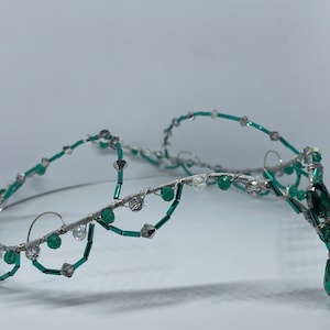 A headpiece for Odalisque variation.Le Corsaire,La Bayadere,La Esmeralda.Gold/turquoise made to order,3-5 days.SILVER/GREEN is ready to ship