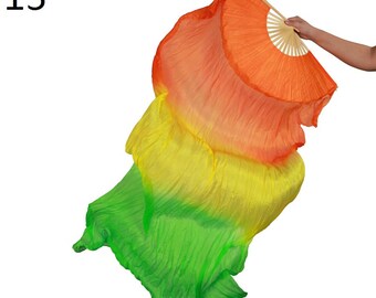 Belly Dance Costume,Belly Dance Fan Veils,you will get 2fans,Siza details:180cm X 50cm