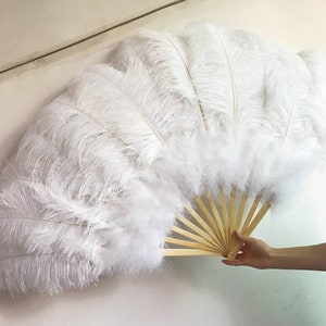 Burlesque fans,Dance Feather Fans,ostrich feather fans,SIZE:32inchX18inch ,wedding bridal feather hand fans for bridesmaids