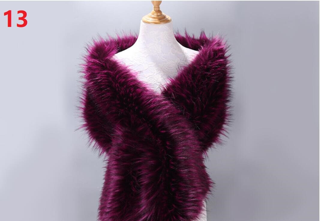 shawl wrap with fur