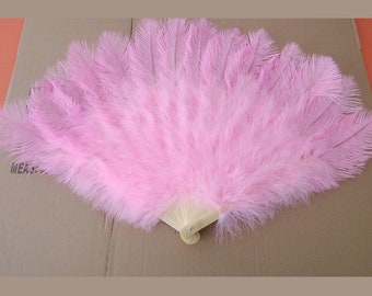 Burlesque fans,Dance Feather Fans,,ostrich feather fans,SIZE:32inchX18inch ,wedding bridal feather hand fans for bridesmaids
