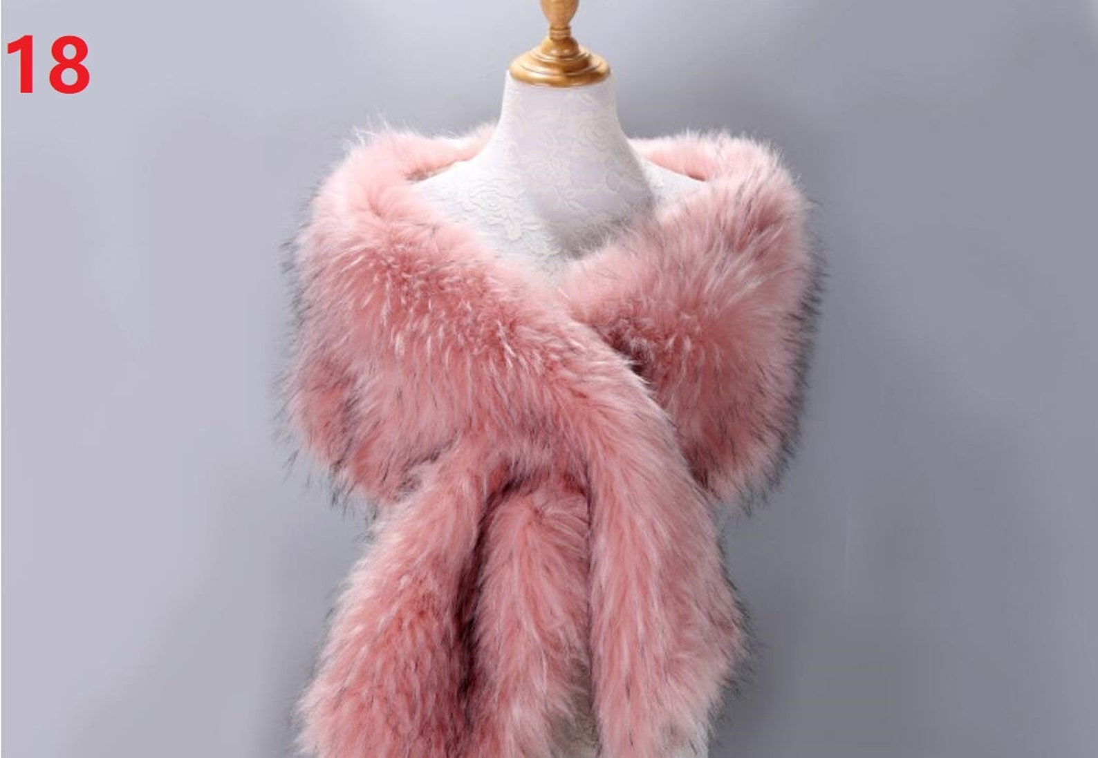 Artificial Fur Evening Party Wedding Bride Wrap Shawl