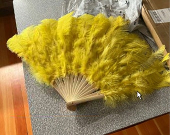 Burlesque fans,Dance Feather Fans,,ostrich feather fans,SIZE:32inchX18inch ,wedding bridal feather hand fans for bridesmaids
