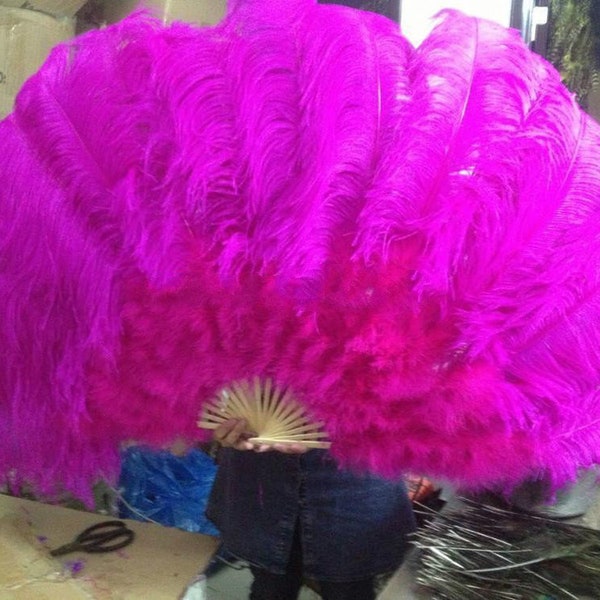 Burlesque fans,Dance Feather Fans,,ostrich feather fans,SIZE:32inchX18inch ,wedding bridal feather hand fans for bridesmaids