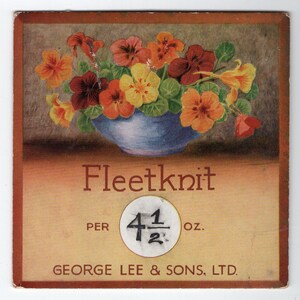 Vintage antikes Preisschild - Geranien, Ladendekor, Samenwerbung, George Lee and Sons, Eisenwaren, Gemüsehändler, Ladenlokal, Indie