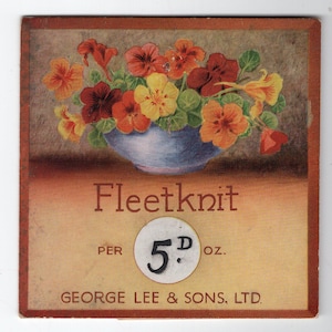 Vintage antikes Preisschild - Geranien, Ladendekor, Samenwerbung, George Lee and Sons, Eisenwaren, Gemüsehändler, Ladenlokal, Indie